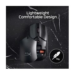 HyperX Pulsefire Haste 2 Optical Gaming Mouse - Lightweight, Ultra-Fast, and Wired - Black - Enhance Your Gaming Experience!